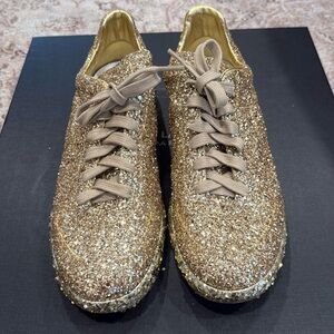 Gold Glitter Sneakers